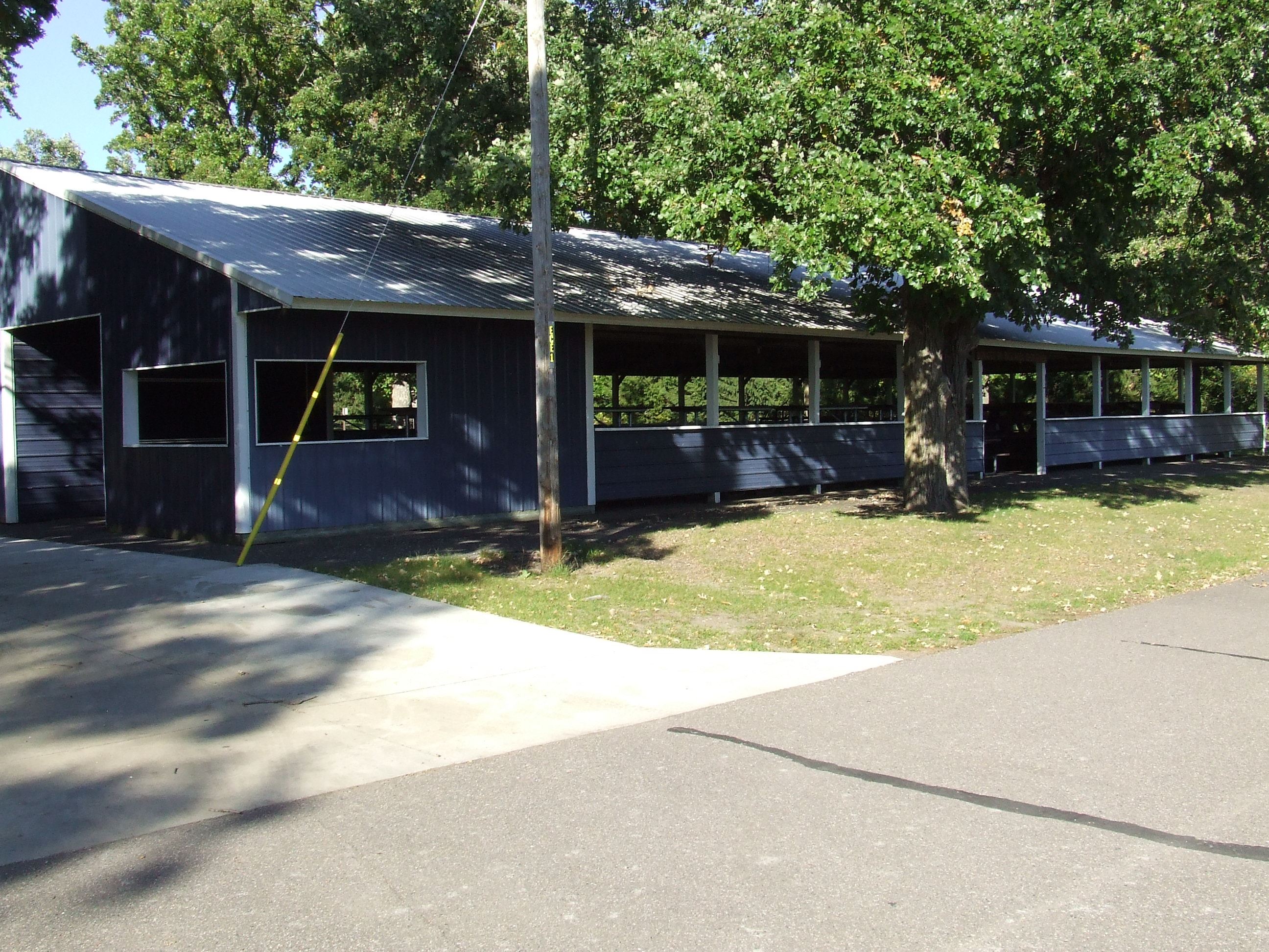 Large Shelter from south west