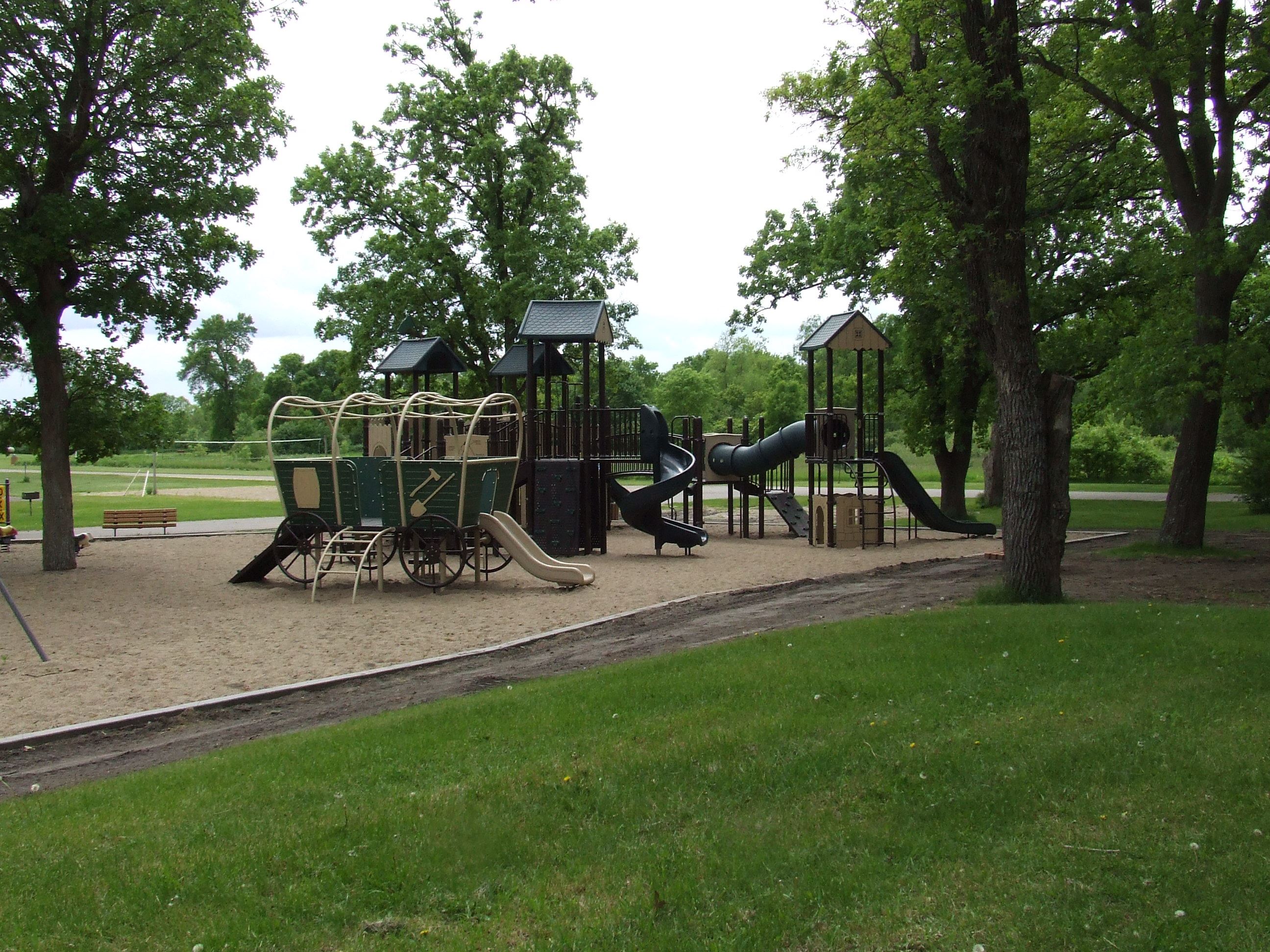 Multi-Level Playground with Tunnels & Slides